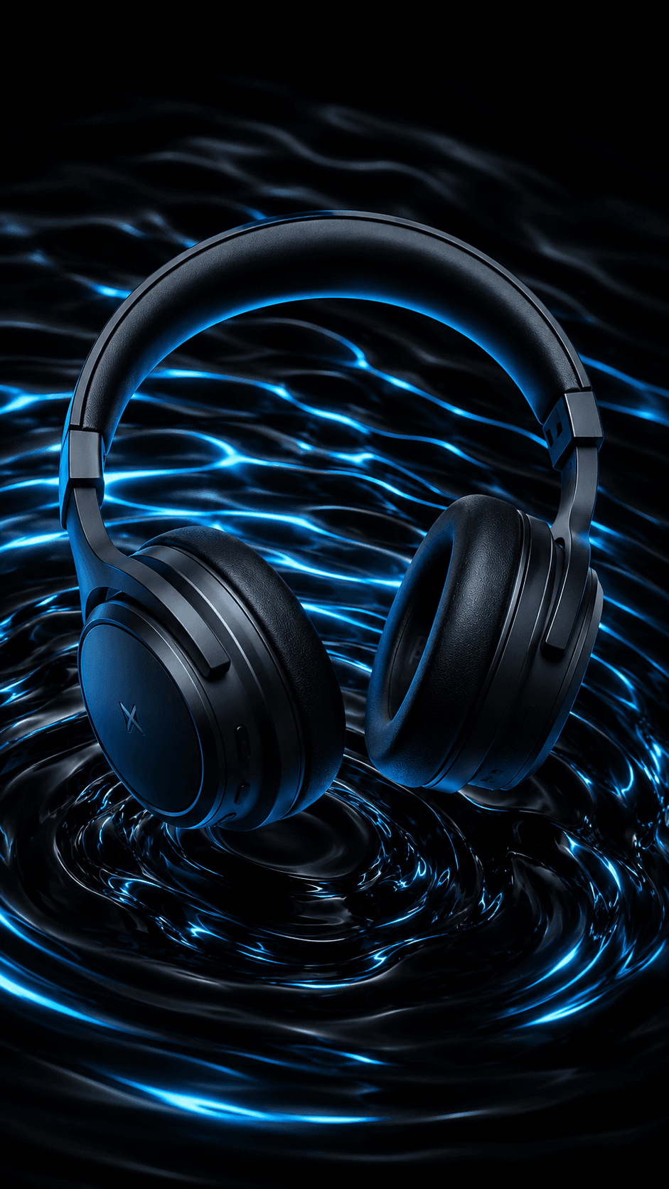 Premium Luxury Headphone Ad rendering